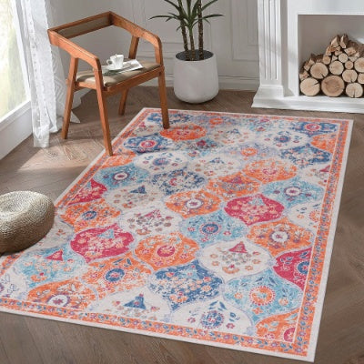 Non-Slip, Non-Shedding, Foldable, Low-Pile, LOOM LUXE 5x8 Area Rug