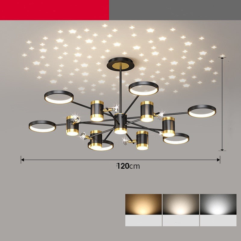 Luxury Nordic Star Whole Light Chandelier