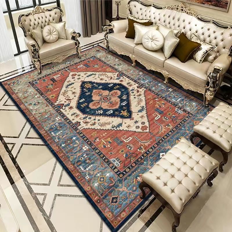 Soft Non-Slip Vintage Bohemian Persian Style Antique Rugs