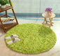 Modern Fluffy Decor Faux Fur Round Long Plush Rug