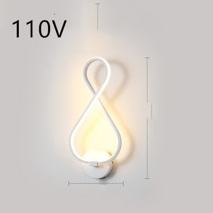 minimalist led nordic wall lamp