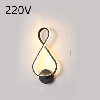 minimalist led nordic wall lamp