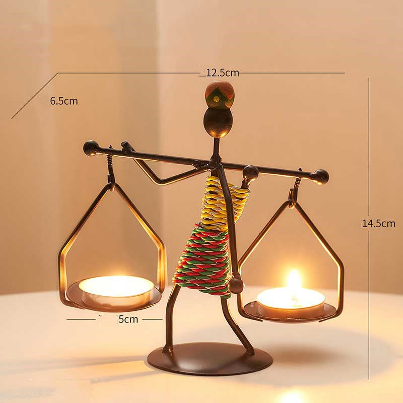 Creative Candle Holder Iron Home Decoration Kitchen Restaura