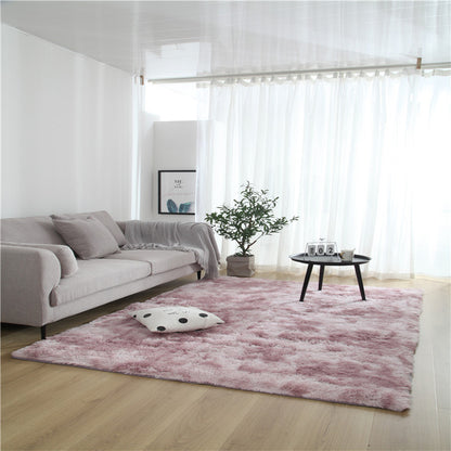 Variegated Tie-dye Gradient Long Wool End Table Rugs