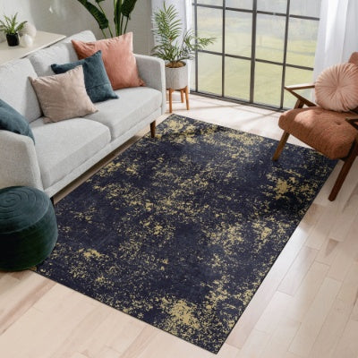 Non-Slip, Non-Shedding, Foldable, Low-Pile, LOOM  LUXE 5x8 Area Rug