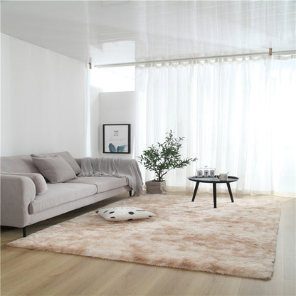 Variegated Tie-dye Gradient Long Wool End Table Rugs