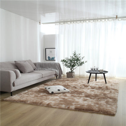 Variegated Tie-dye Gradient Long Wool End Table Rugs
