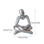 Resin Reading Book Figurines for Interior Nordic Abstract Figure Statue
