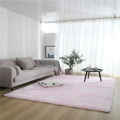 Variegated Tie-dye Gradient Long Wool End Table Rugs