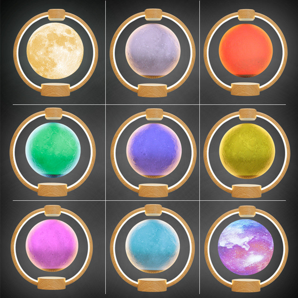3D Stereo Colorful Glare Moon Light