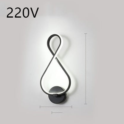 minimalist led nordic wall lamp