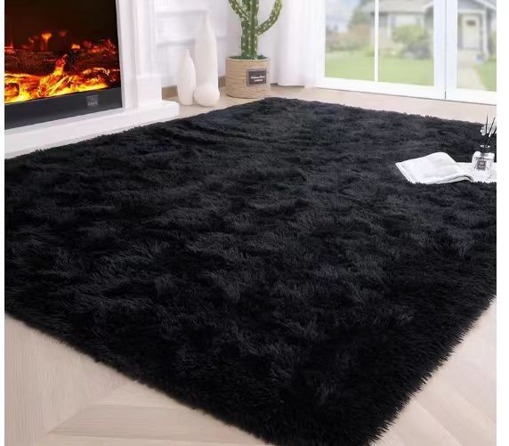Variegated Tie-dye Gradient Long Wool End Table Rugs