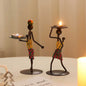 Creative Candle Holder Iron Home Decoration Kitchen Restaura